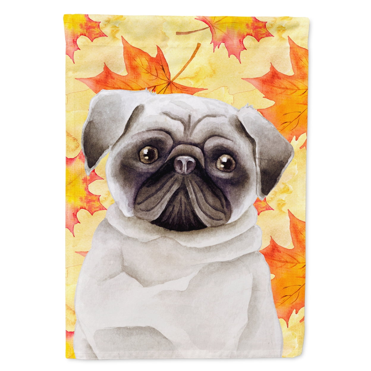CK1406GF Pug Fall Flag - Garden Size