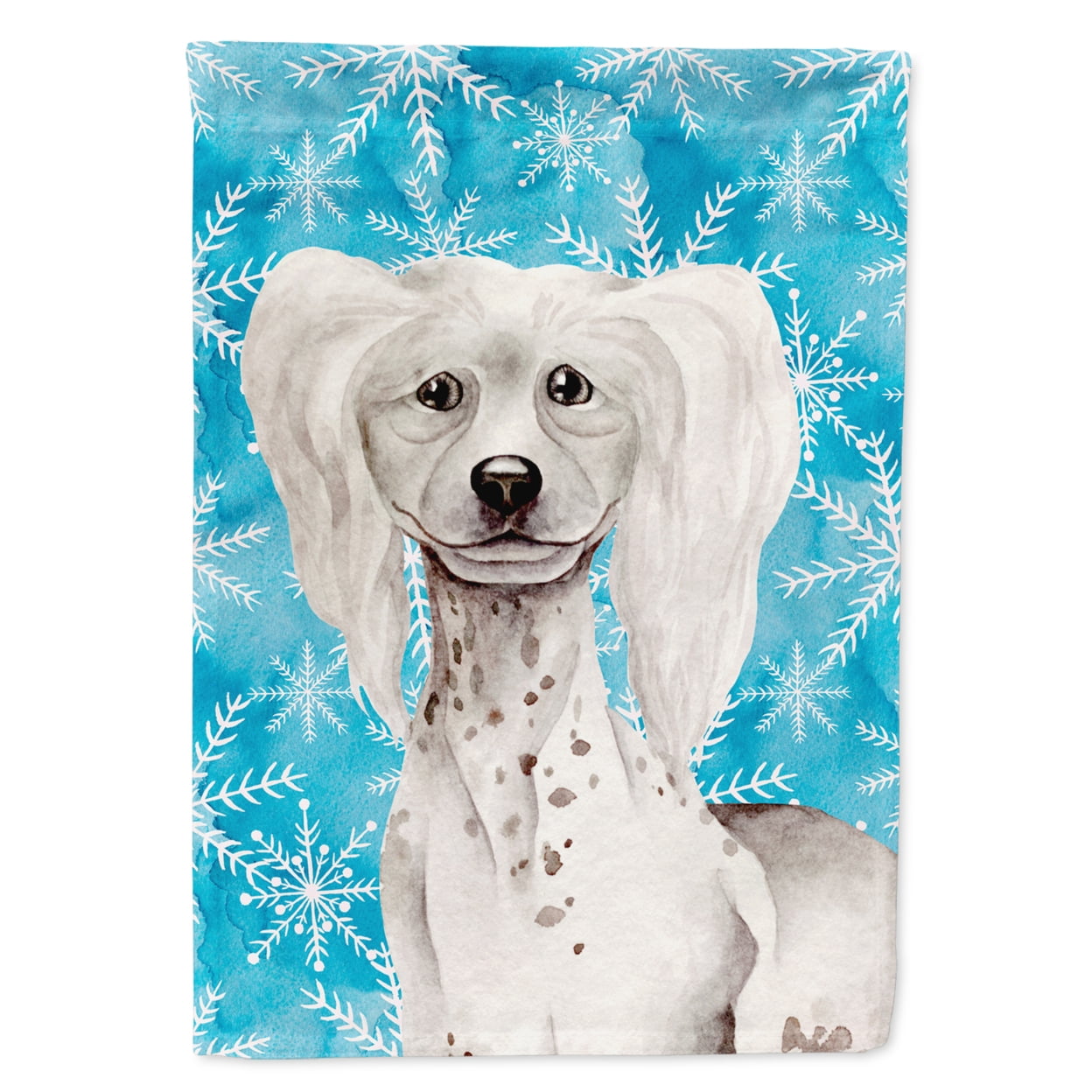 Chinese Crested Winter Flag - Garden Size