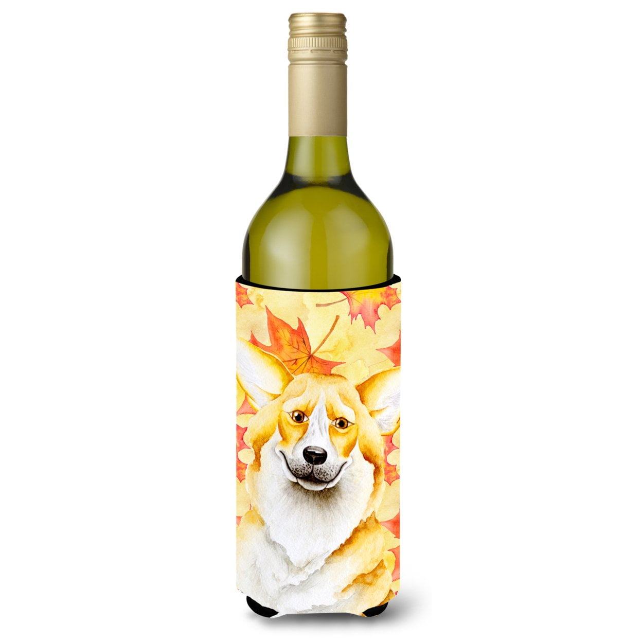 Corgi Fall Wine Bottle Beverge Insulator Hugger