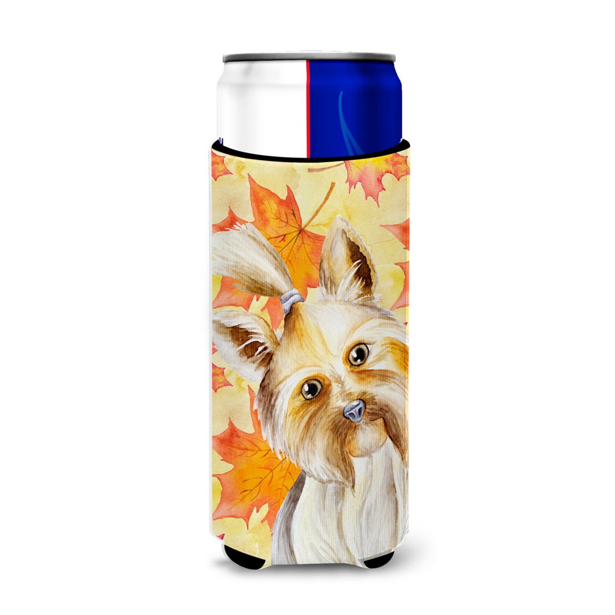 Yorkie Yorkshier Terrier Fall Michelob Ultra Hugger for Slim Cans