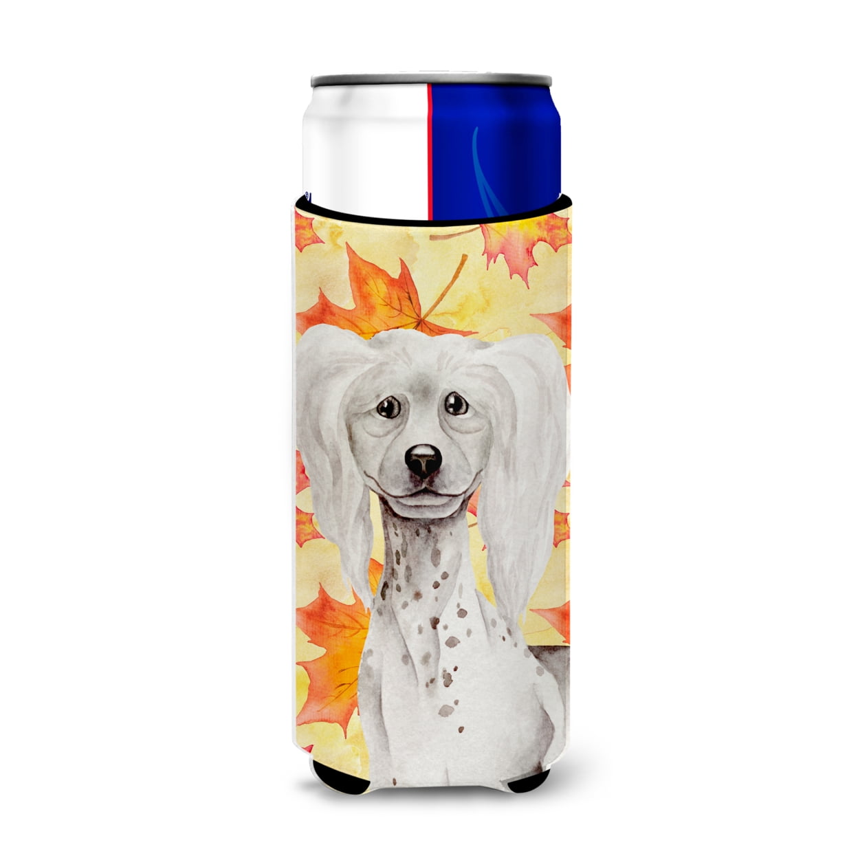 Chinese Crested Fall Michelob Ultra Hugger for Slim Cans