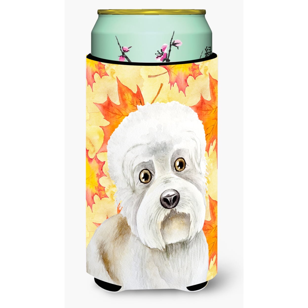Dandie Dinmont Fall Tall Boy Beverage Insulator Hugger