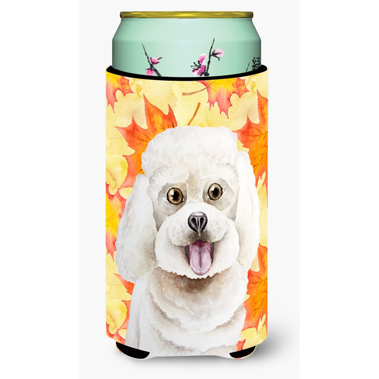 CK1409TBC Bichon Frise Fall Tall Boy Beverage Insulator Hugger