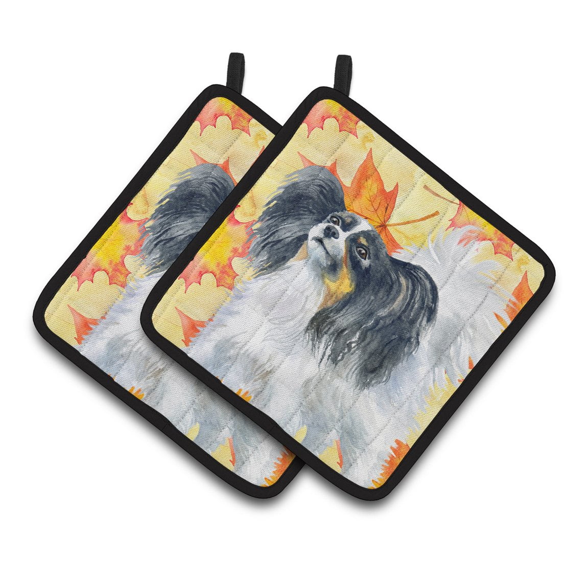 BB9918PTHD Papillon Fall Pair of Pot Holders