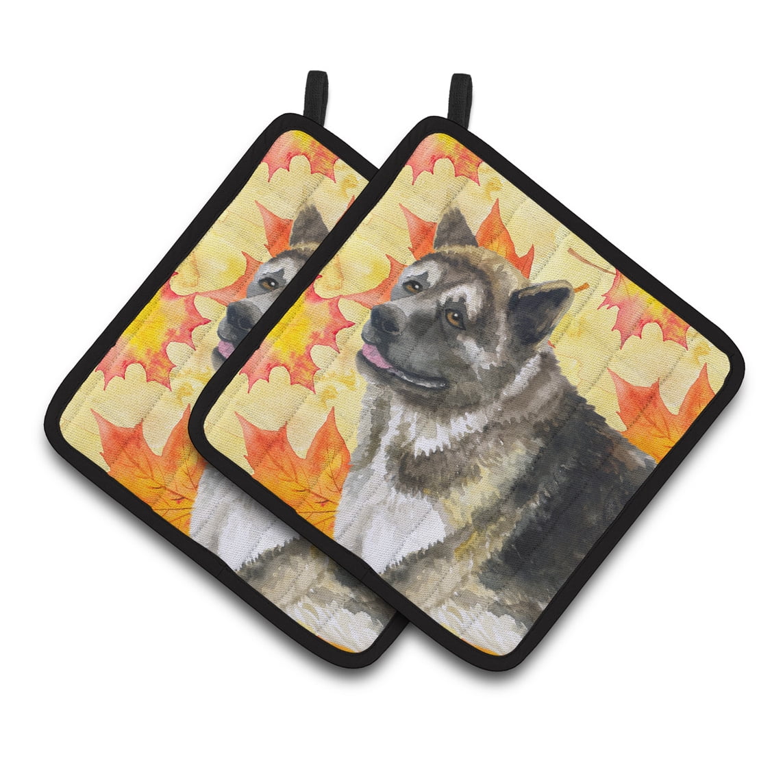 American Akita Fall Pair of Pot Holders