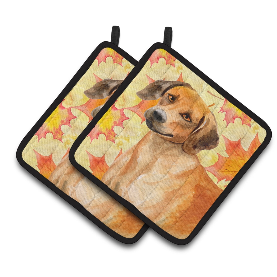 BB9937PTHD Rhodesian Ridgeback Fall Pair of Pot Holders