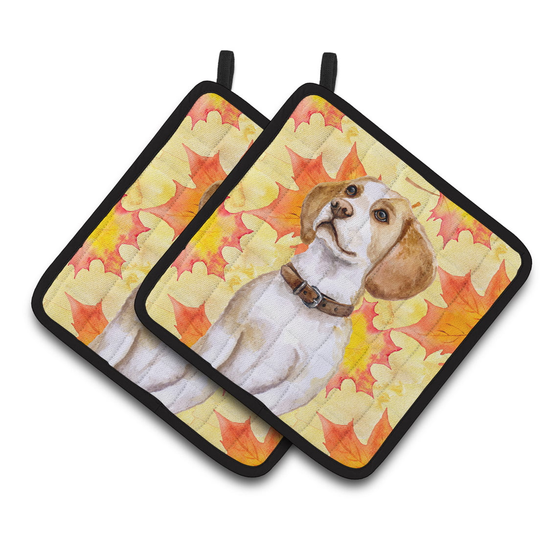 BB9947PTHD Beagle Fall Pair of Pot Holders
