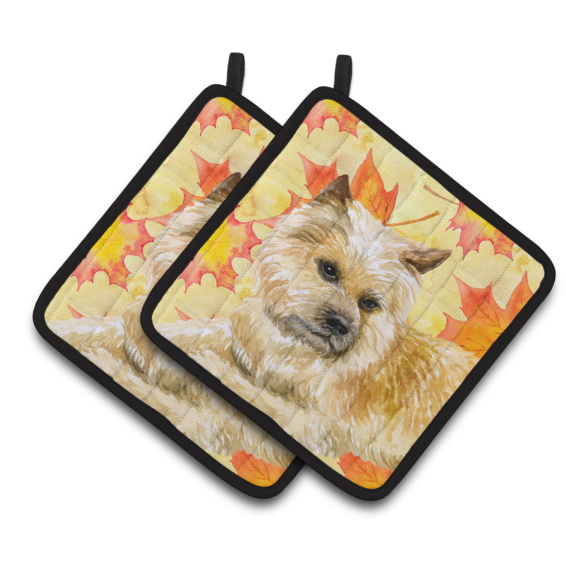 Cairn Terrier Fall Pair of Pot Holders