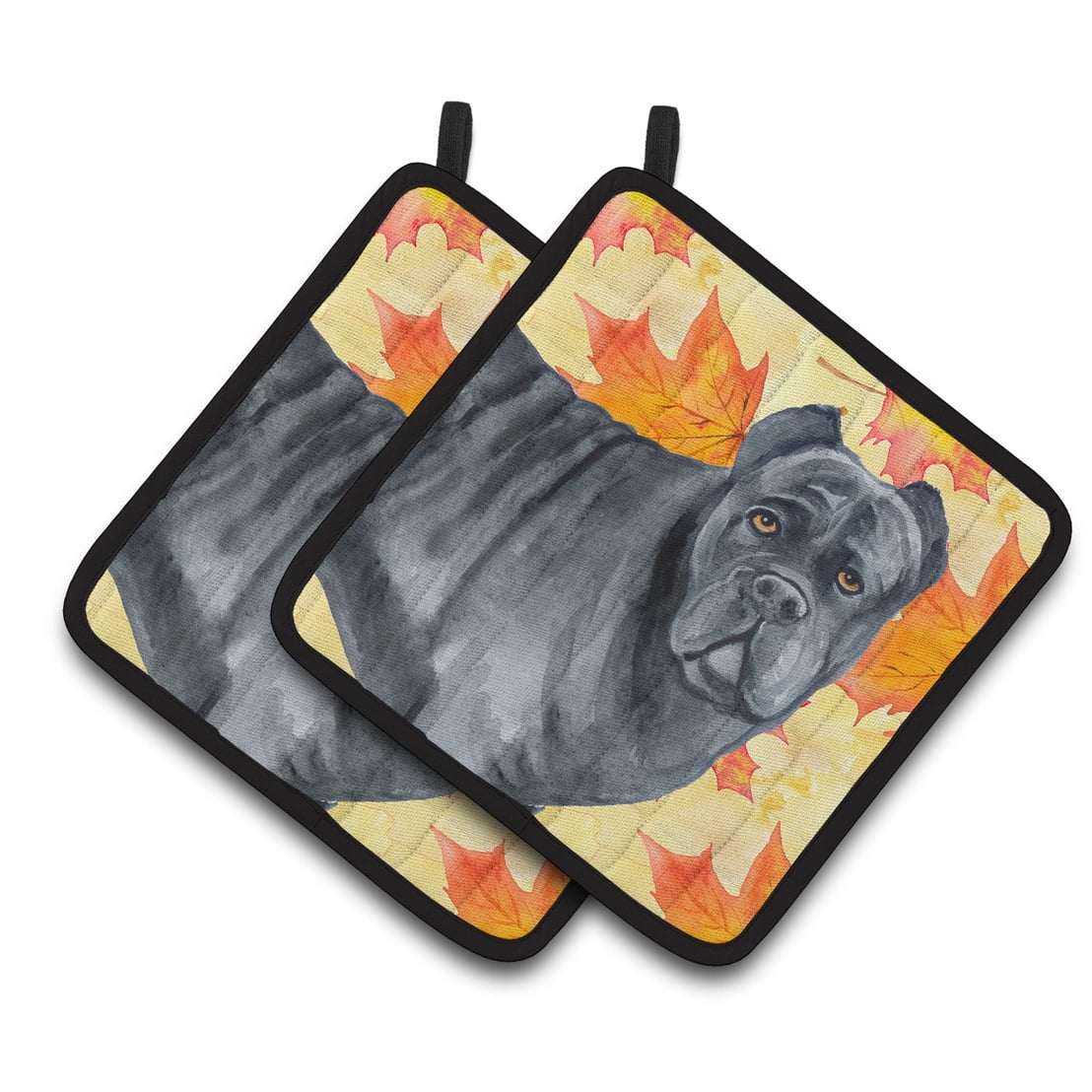 BB9955PTHD Cane Corso Fall Pair of Pot Holders