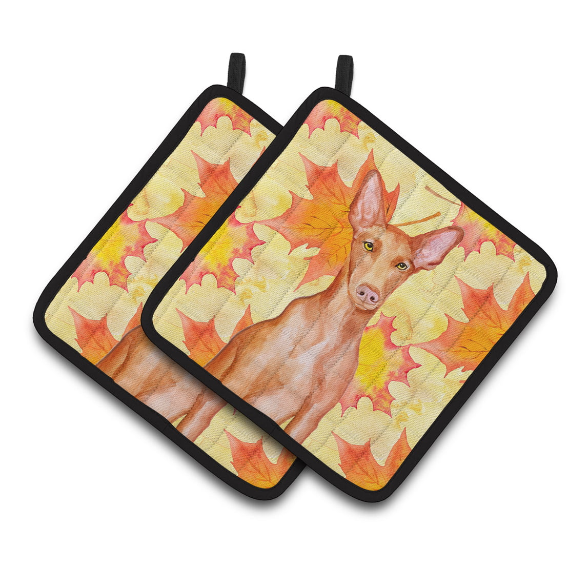 BB9976PTHD Pharaoh Hound Fall Pair of Pot Holders