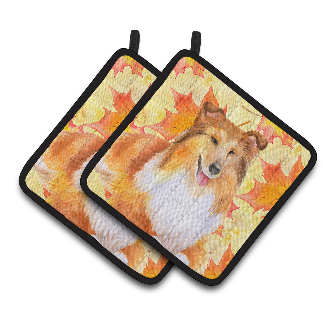 Sheltie Fall Pair of Pot Holders