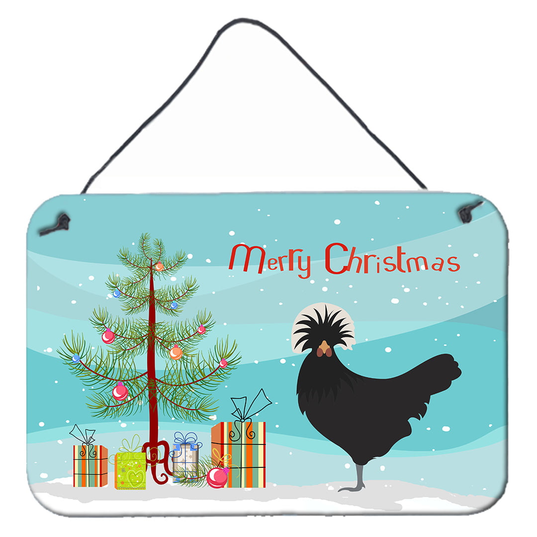 Polish Poland Chicken Christmas Wall or Door Hanging Prints