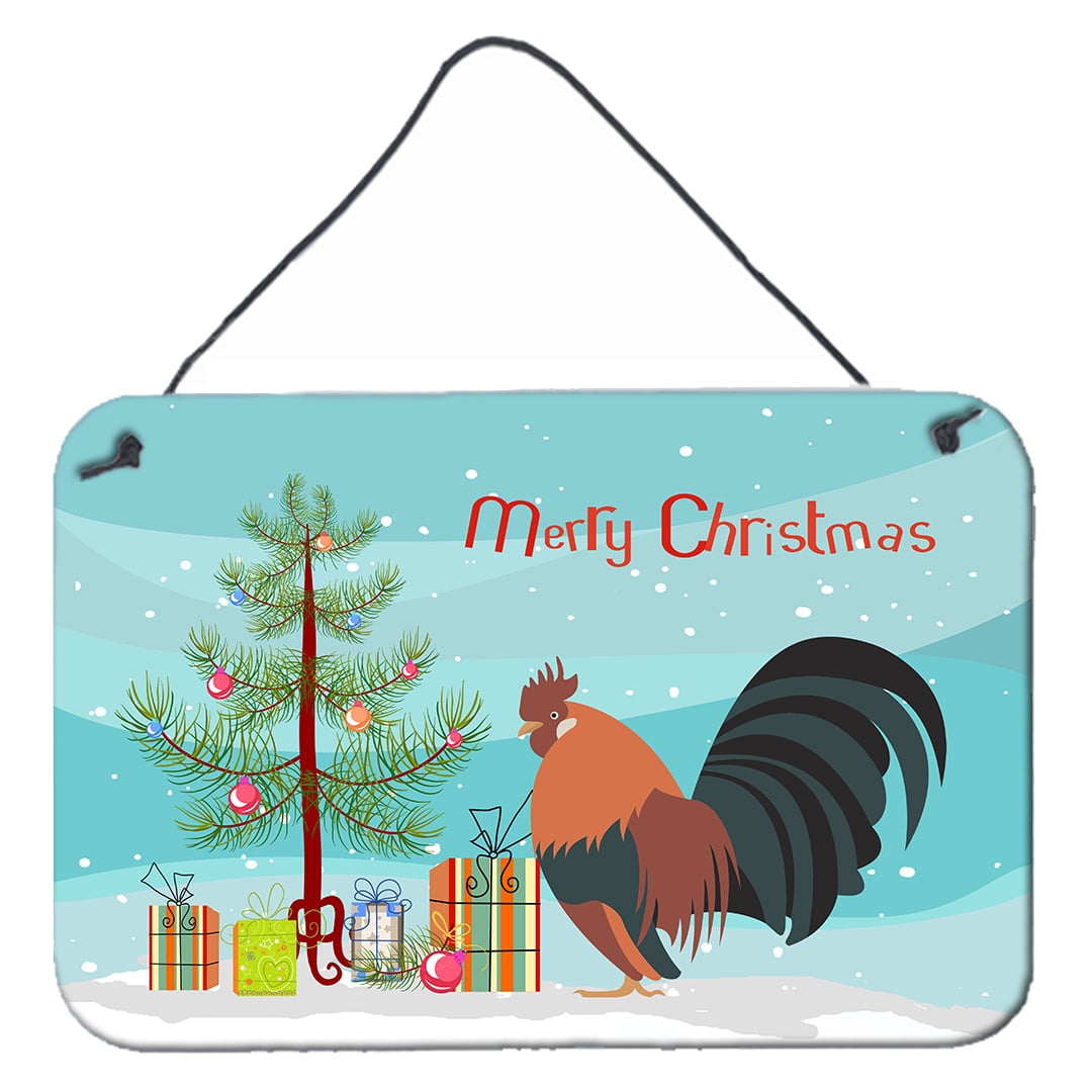Dutch Bantam Chicken Christmas Wall or Door Hanging Prints