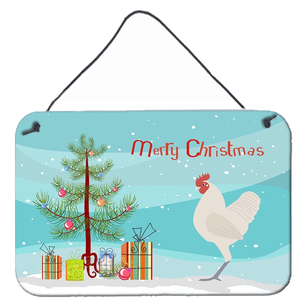 German Langshan Chicken Christmas Wall or Door Hanging Prints