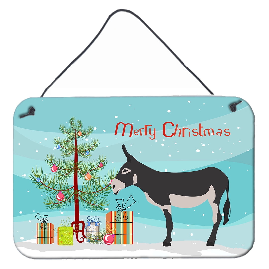 American Mammoth Jack Donkey Christmas Wall or Door Hanging Prints
