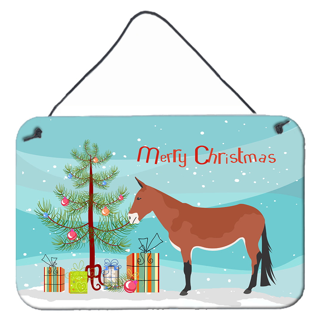 Mule Christmas Wall or Door Hanging Prints