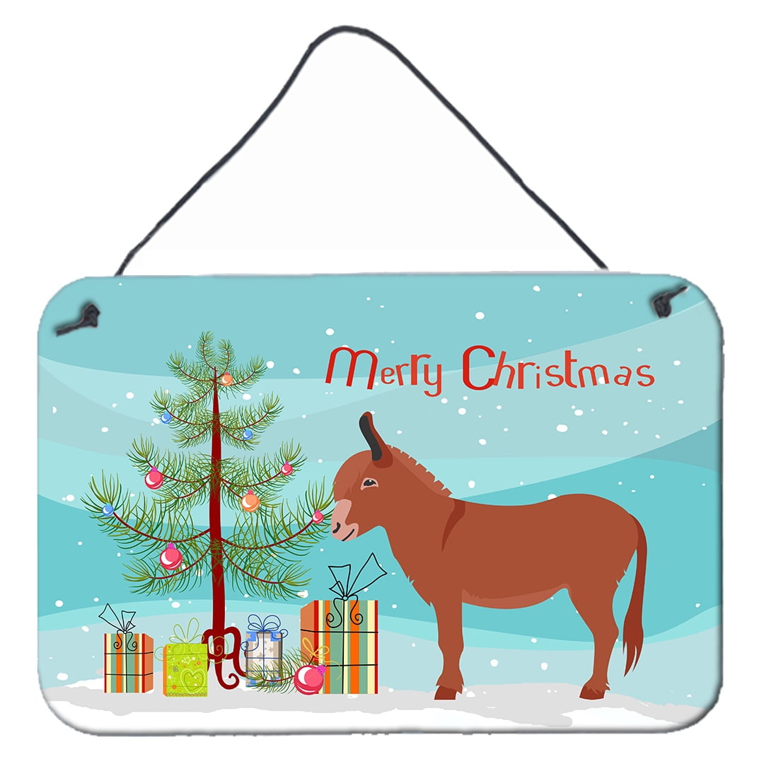 Irish Donkey Christmas Wall or Door Hanging Prints
