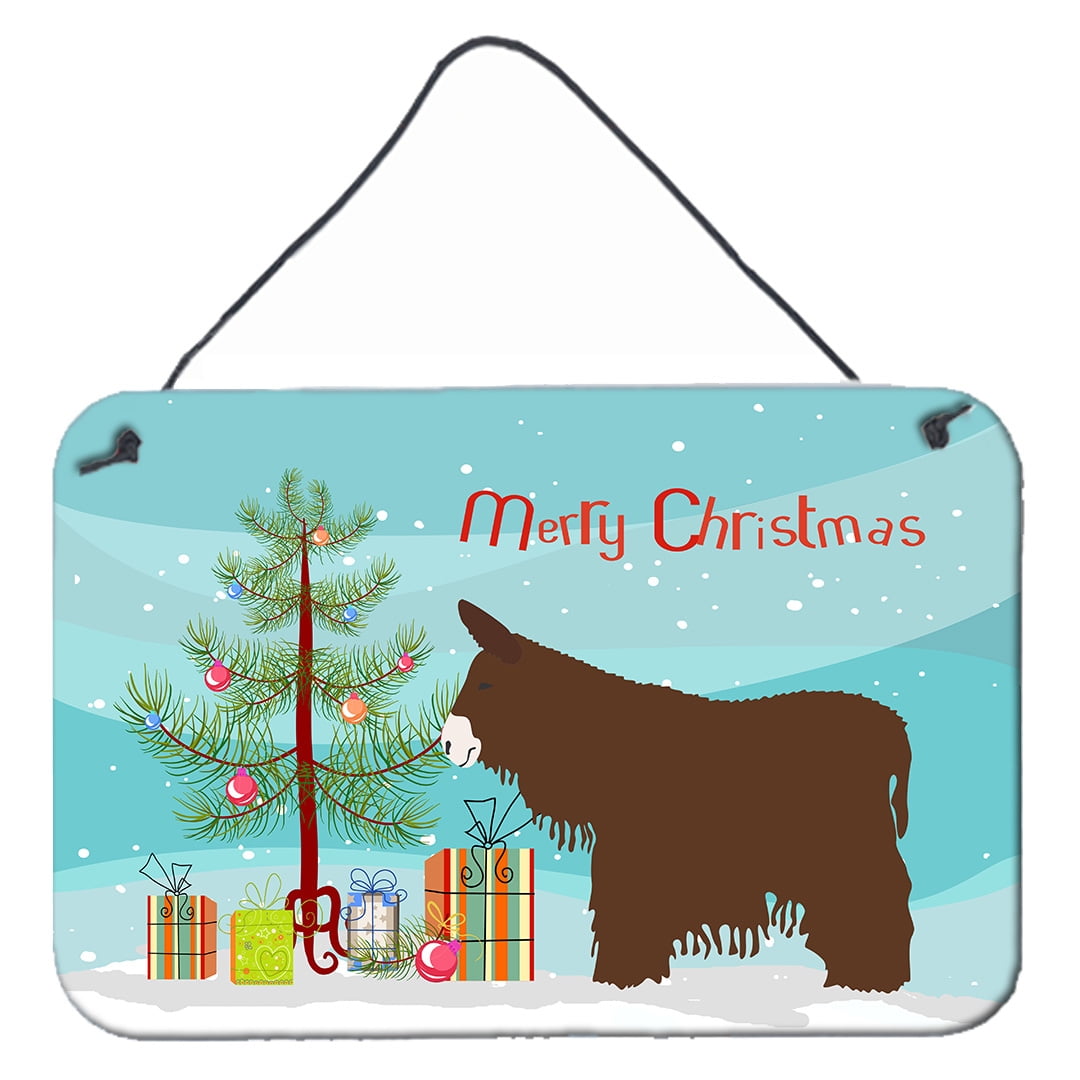Poitou Poiteuin Donkey Christmas Wall or Door Hanging Prints