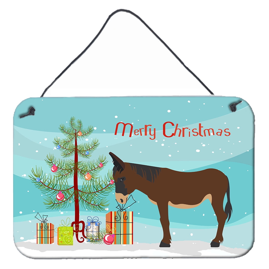 Zamorano-Leones Donkey Christmas Wall or Door Hanging Prints