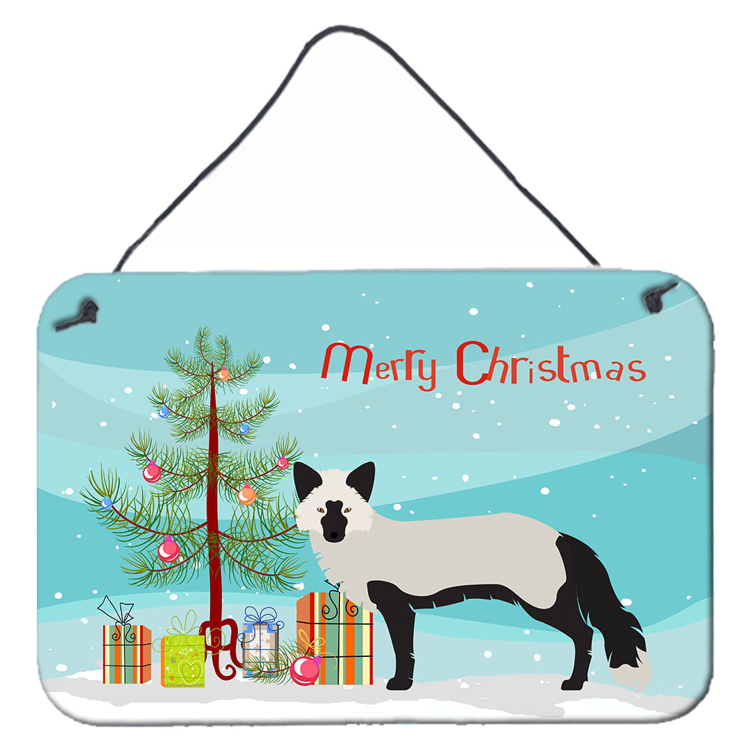 Silver Fox Christmas Wall or Door Hanging Prints