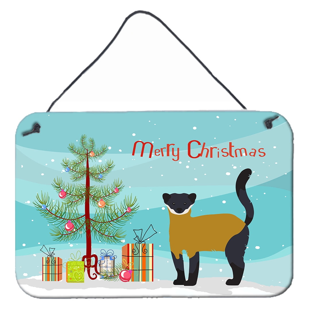 Yellow-Throated Marten Christmas Wall or Door Hanging Prints