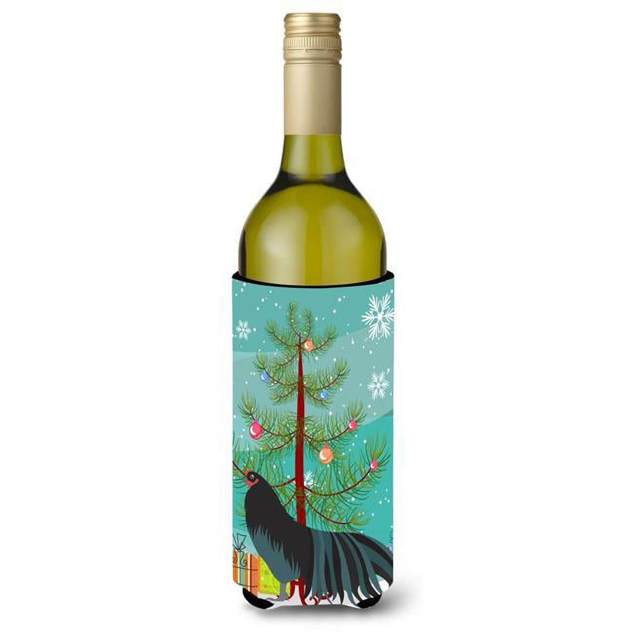 Picture of Carolines Treasures BB9200LITERK Sumatra Chicken Christmas Wine Bottle Beverge Insulator Hugger