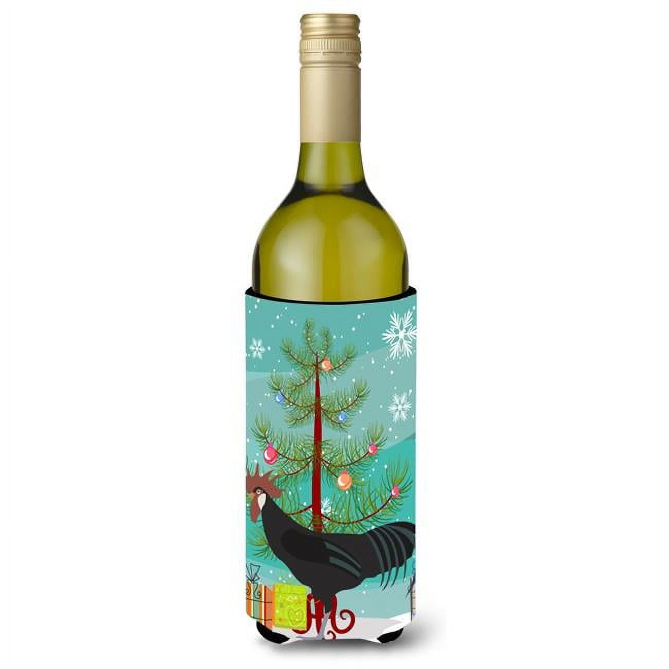 Picture of Carolines Treasures BB9208LITERK Minorca Ctalalan Chicken Christmas Wine Bottle Beverge Insulator Hugger