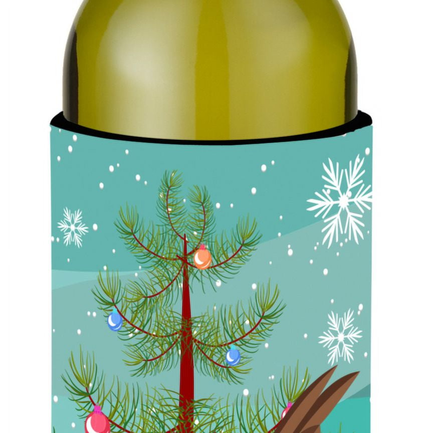 Picture of Carolines Treasures BB9209LITERK Malaysian Serama Chicken Christmas Wine Bottle Beverge Insulator Hugger