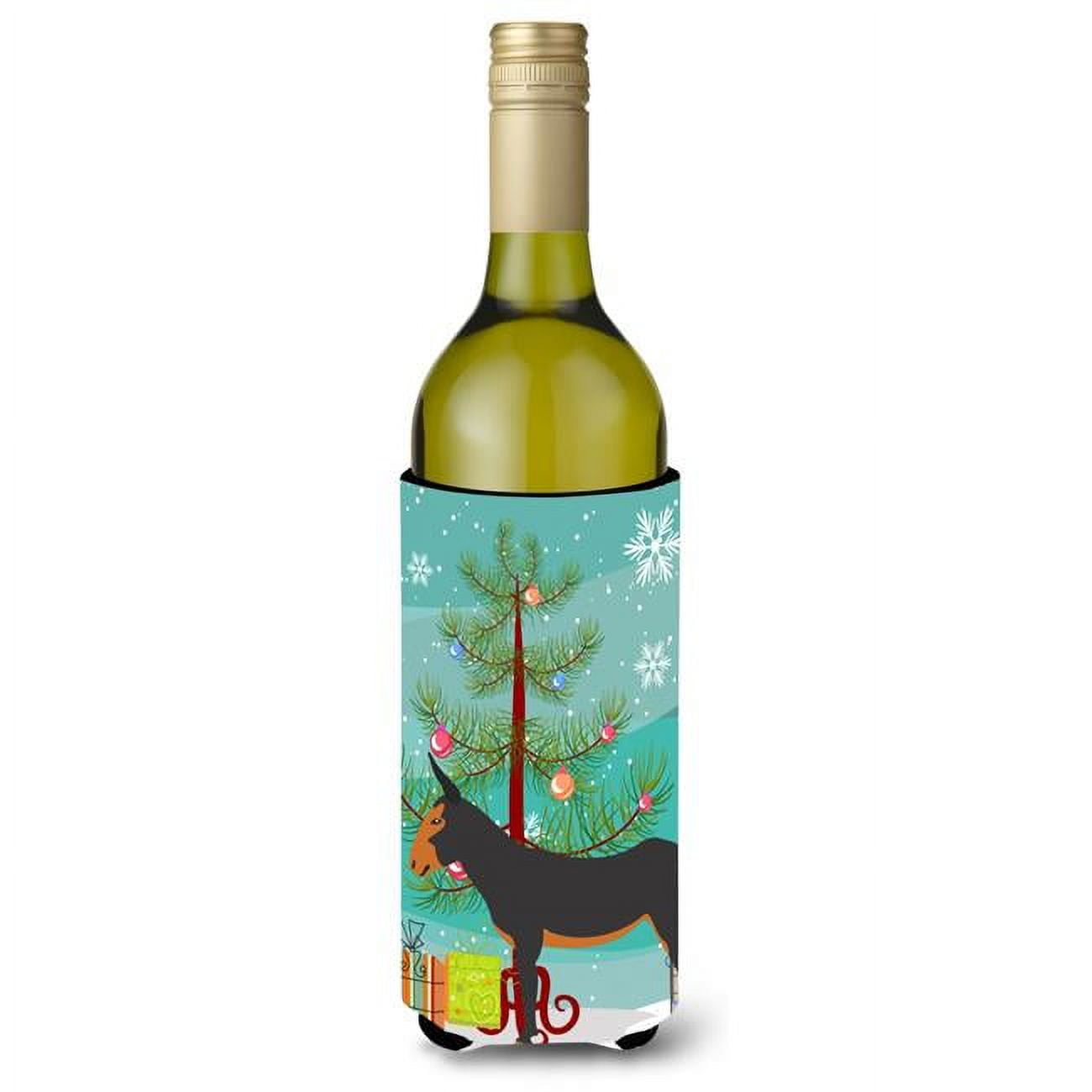 Picture of Carolines Treasures BB9222LITERK Catalan Donkey Christmas Wine Bottle Beverge Insulator Hugger