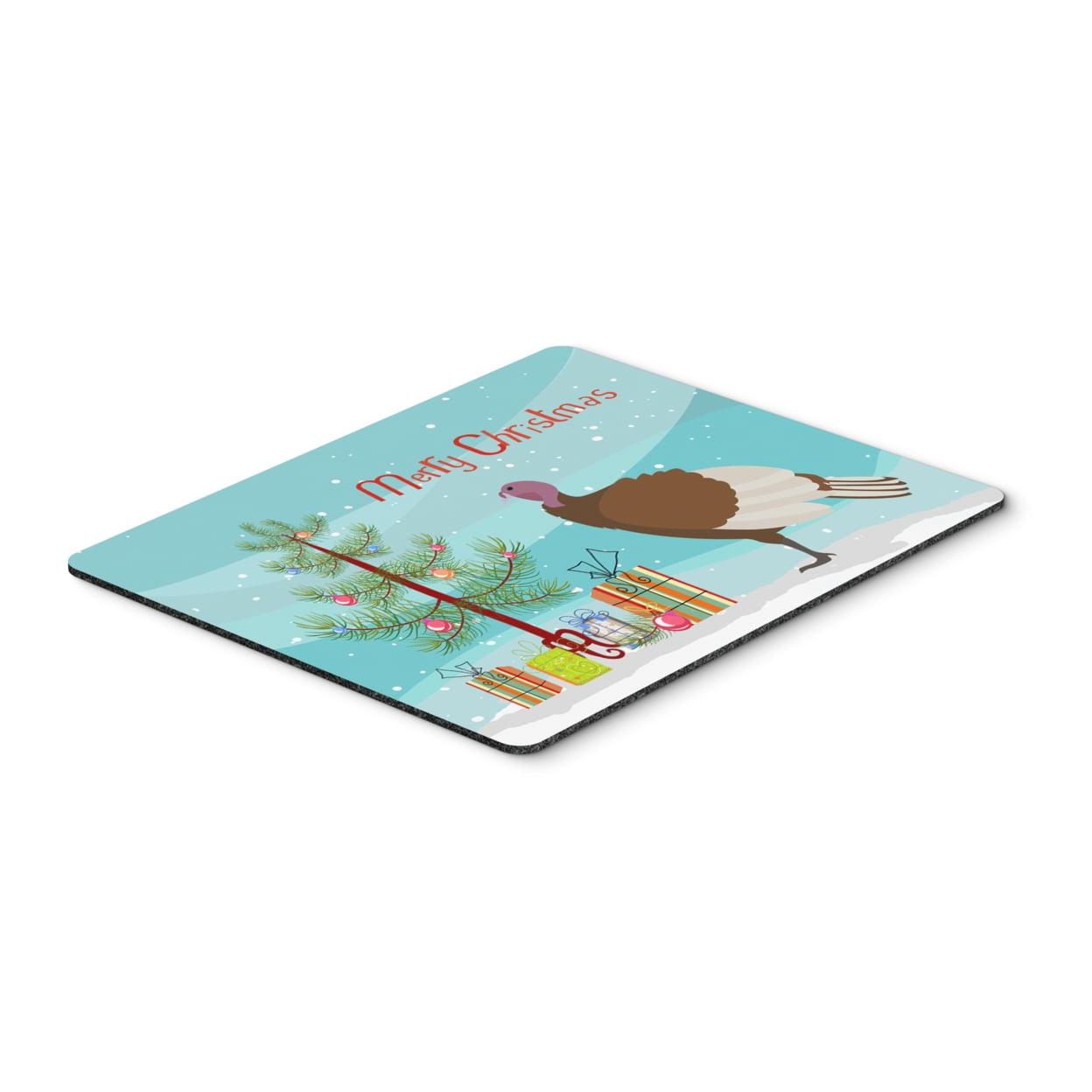 BB9349MP Bourbon Red Turkey Hen Christmas Mouse Pad, Hot Pad or Trivet