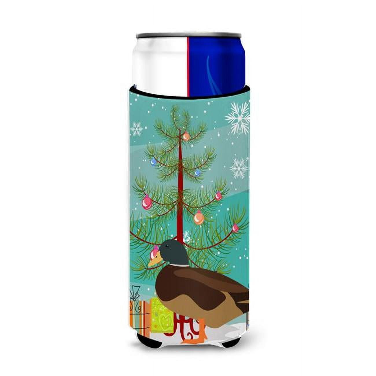 Silver Bantam Duck Christmas Michelob Ultra Hugger for Slim Cans