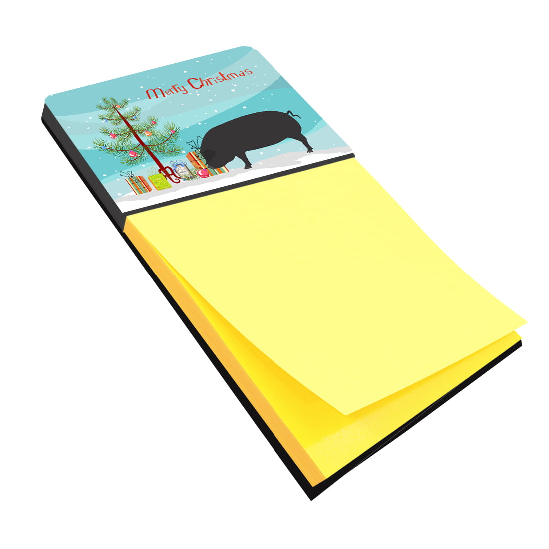 BB9298SN Devon Large Black Pig Christmas Sticky Note Holder