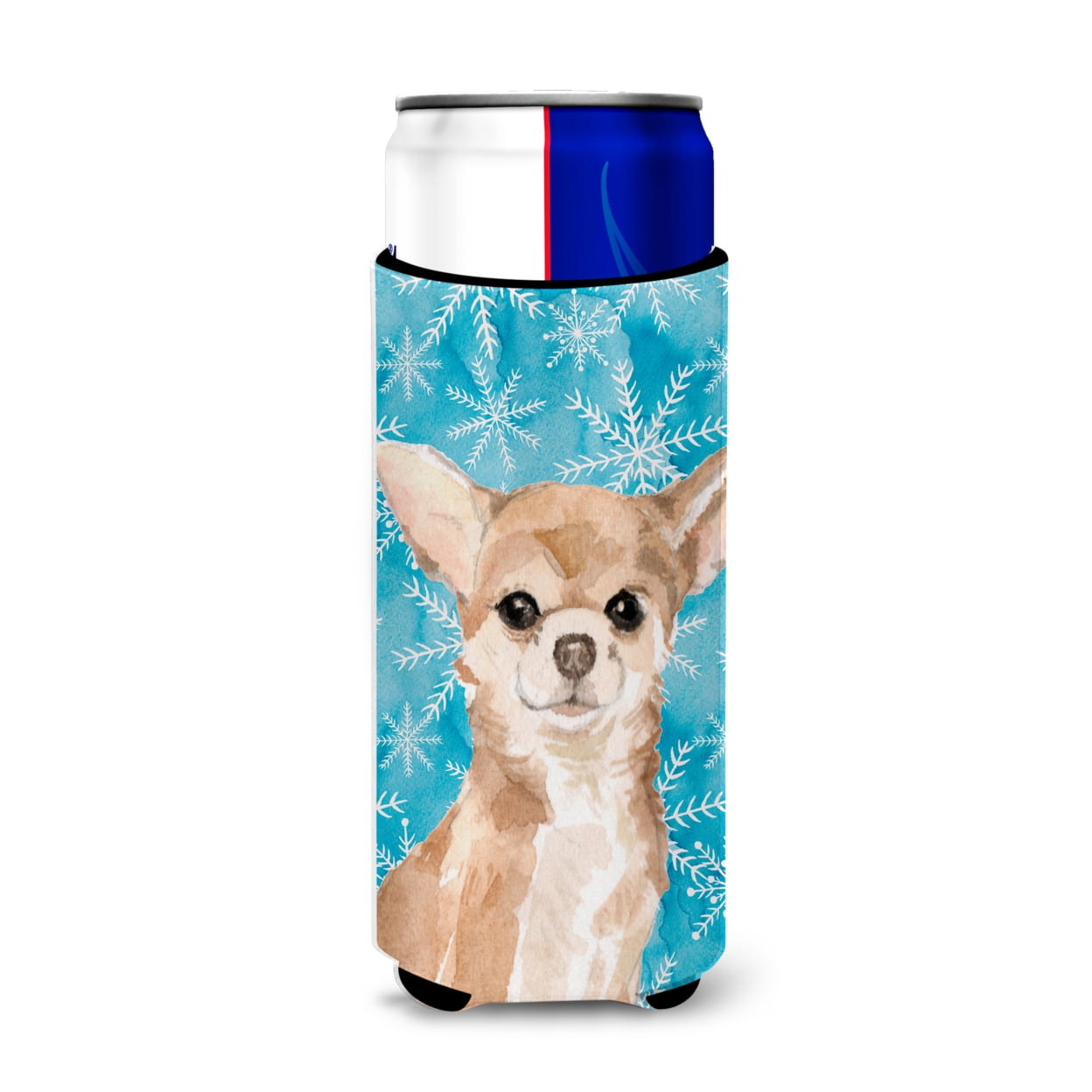 Chihuahua Winter Michelob Ultra Hugger for Slim Cans