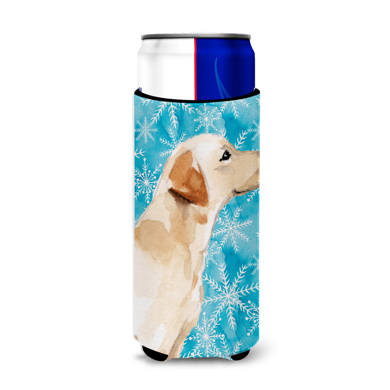 Yellow Labrador No.2 Winter Michelob Ultra Hugger for Slim Cans