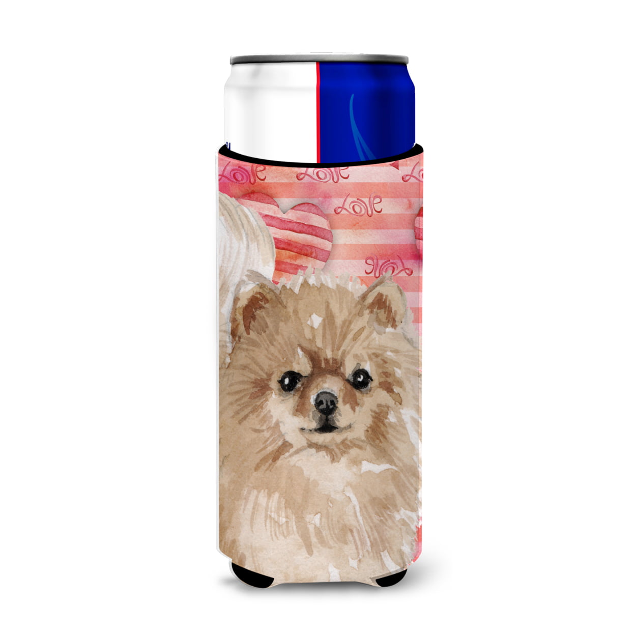 Pomeranian Love Michelob Ultra Hugger for Slim Cans