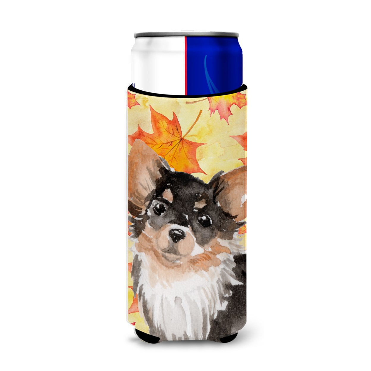Long Haired Chihuahua Fall Michelob Ultra Hugger for Slim Cans