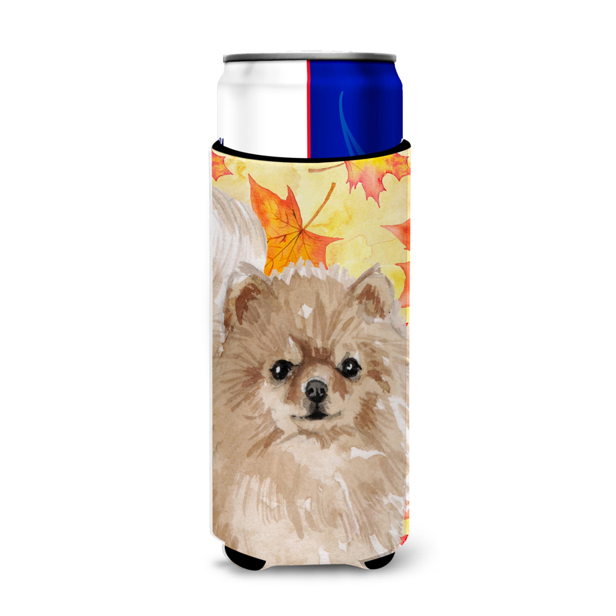 Pomeranian Fall Michelob Ultra Hugger for Slim Cans