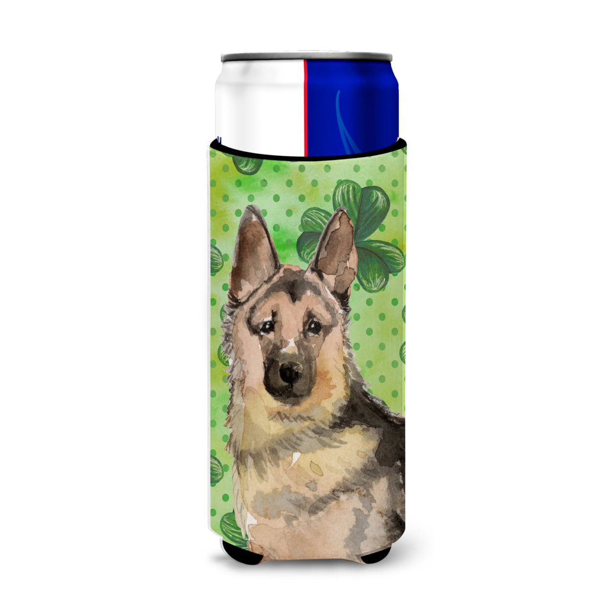 German Shepherd St. Patricks Michelob Ultra Hugger for Slim Cans