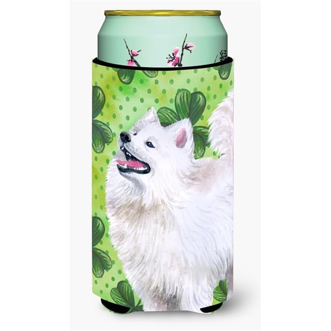 Samoyed St. Patricks Tall Boy Beverage Insulator Hugger