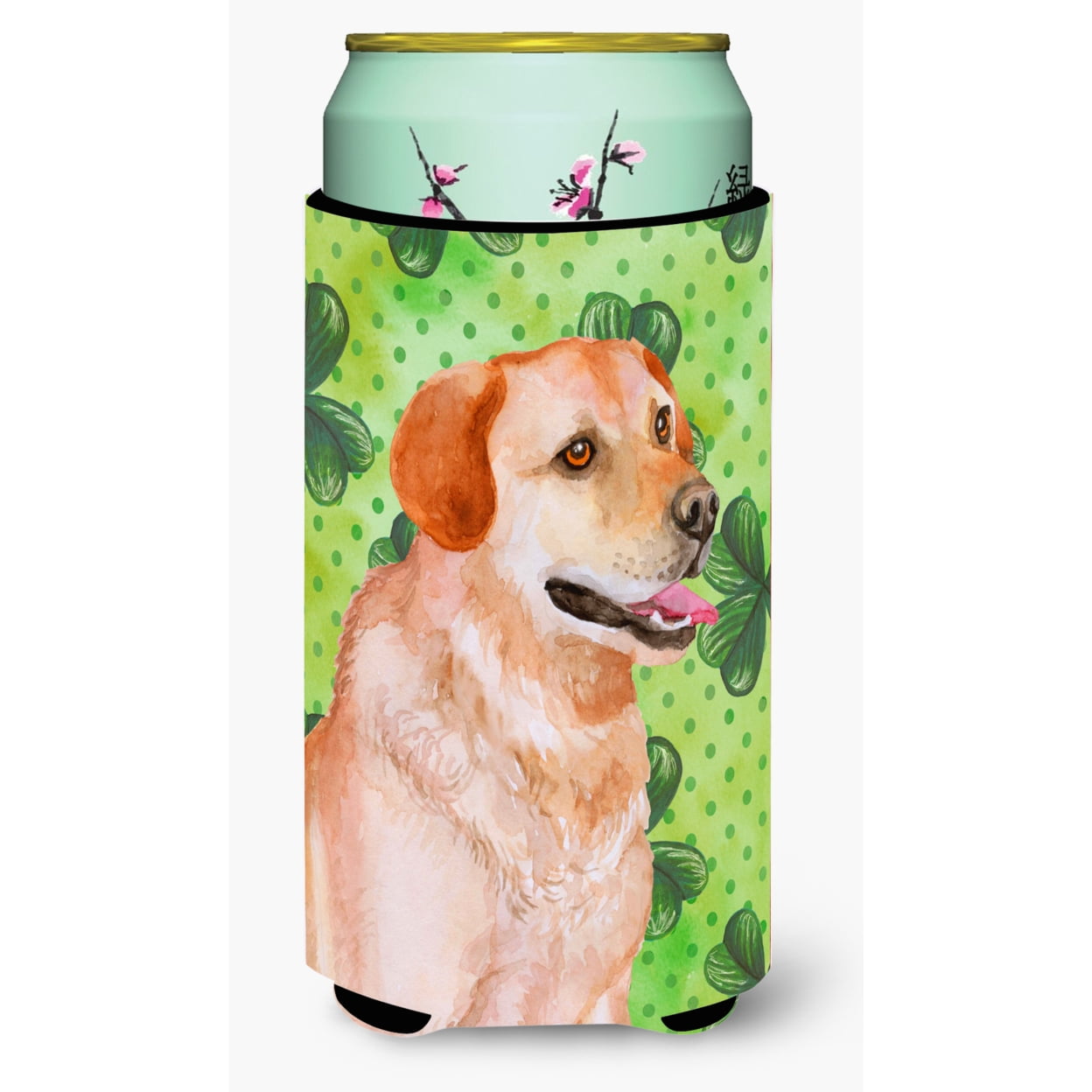 Labrador Retriever St. Patricks Tall Boy Beverage Insulator Hugger
