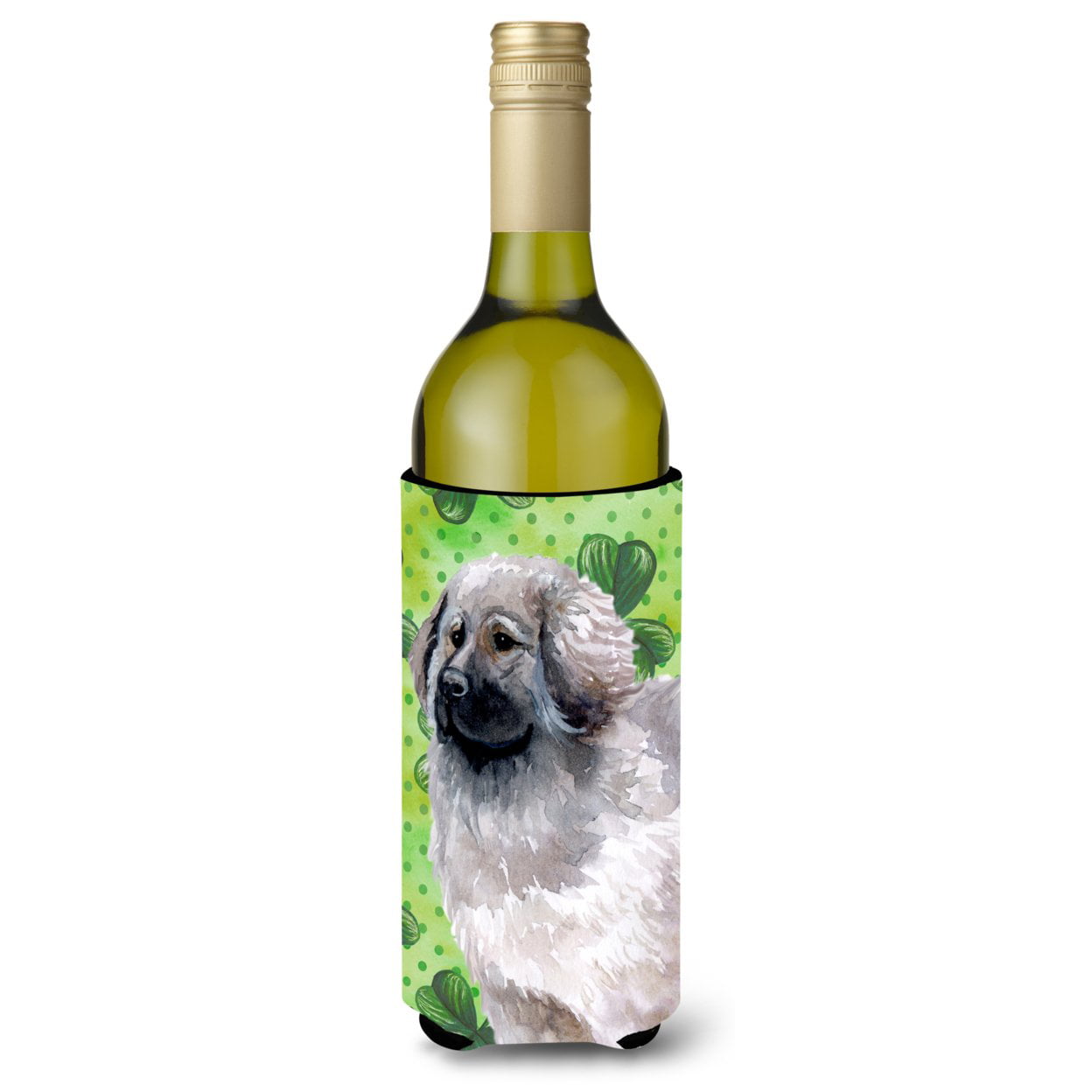 Picture of Carolines Treasures BB9847LITERK Moscow Watchdog St. Patricks Wine Bottle Beverge Insulator Hugger