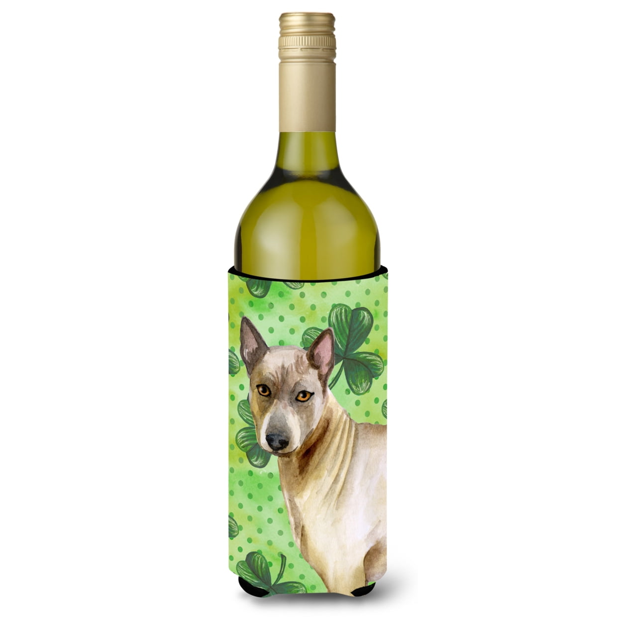 Picture of Carolines Treasures BB9854LITERK Thai Ridgeback St. Patricks Wine Bottle Beverge Insulator Hugger
