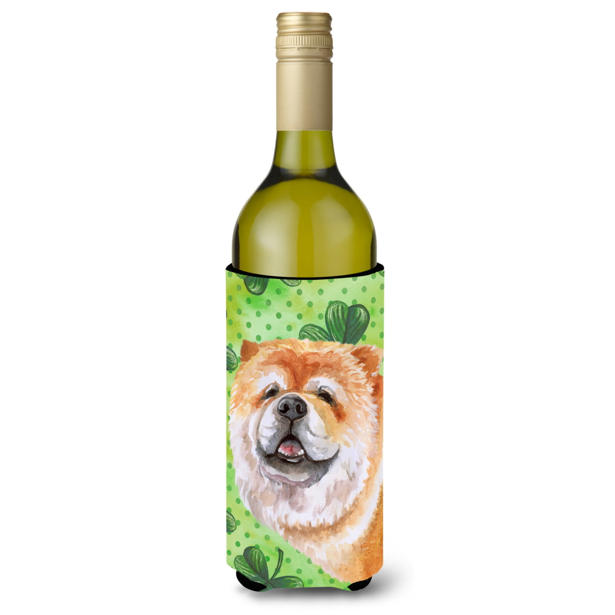 Picture of Carolines Treasures BB9869LITERK Cane Corso St. Patricks Wine Bottle Beverge Insulator Hugger