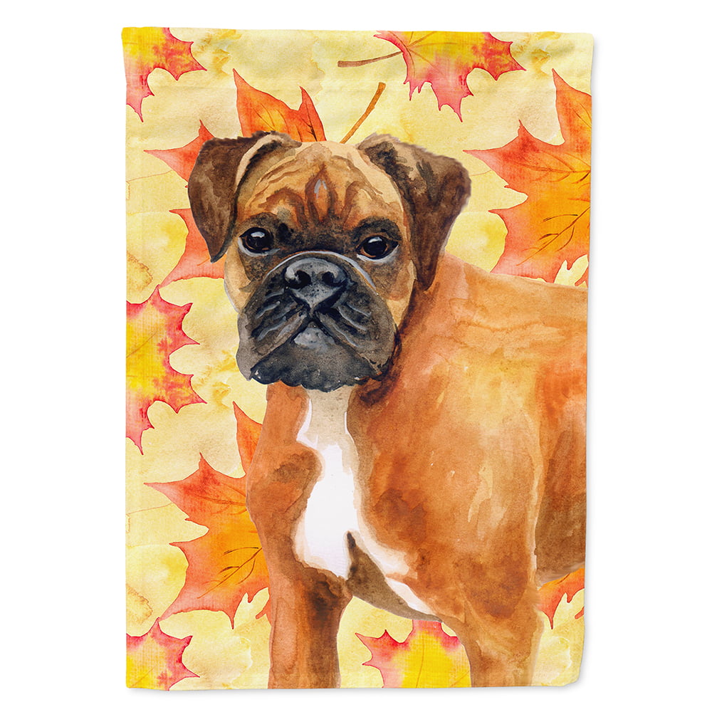 BB9901CHF German Boxer Fall Flag - Canvas House Size