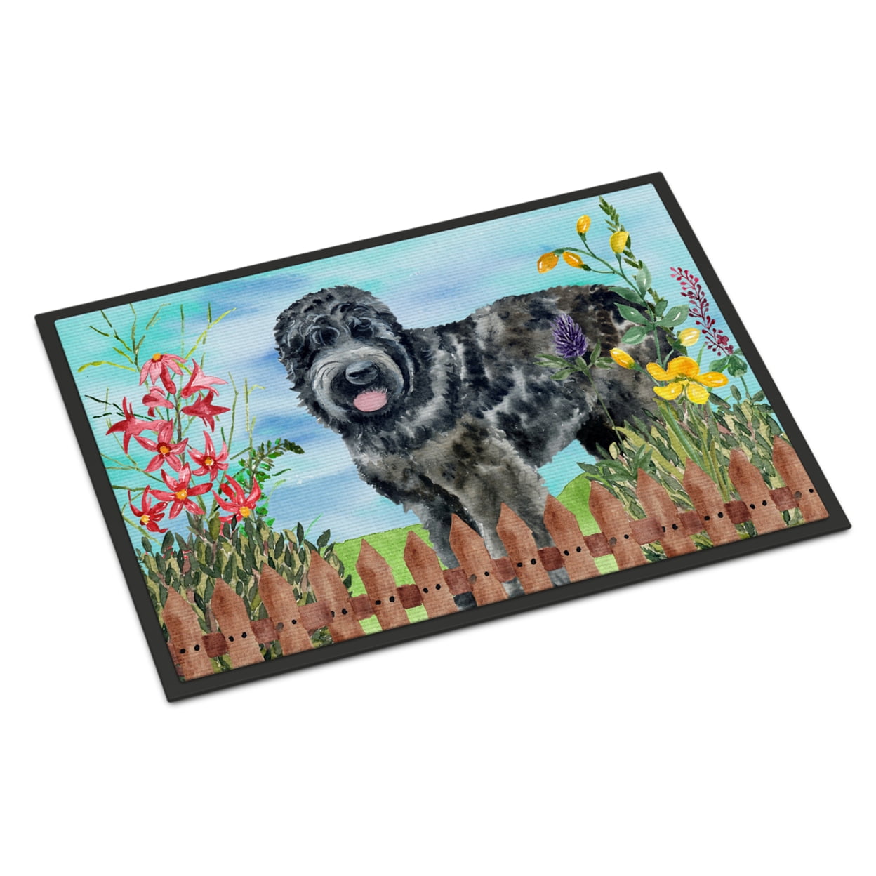 Black Russian Terrier Spring Indoor or Outdoor Mat - 24 x 36 in.