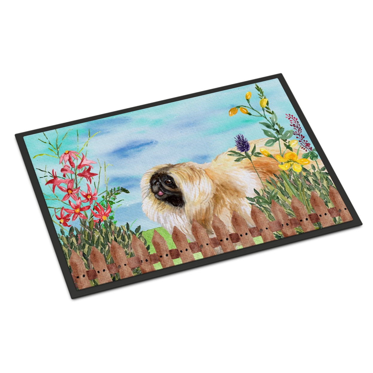 Pekingese Spring Indoor or Outdoor Mat - 24 x 36 in.