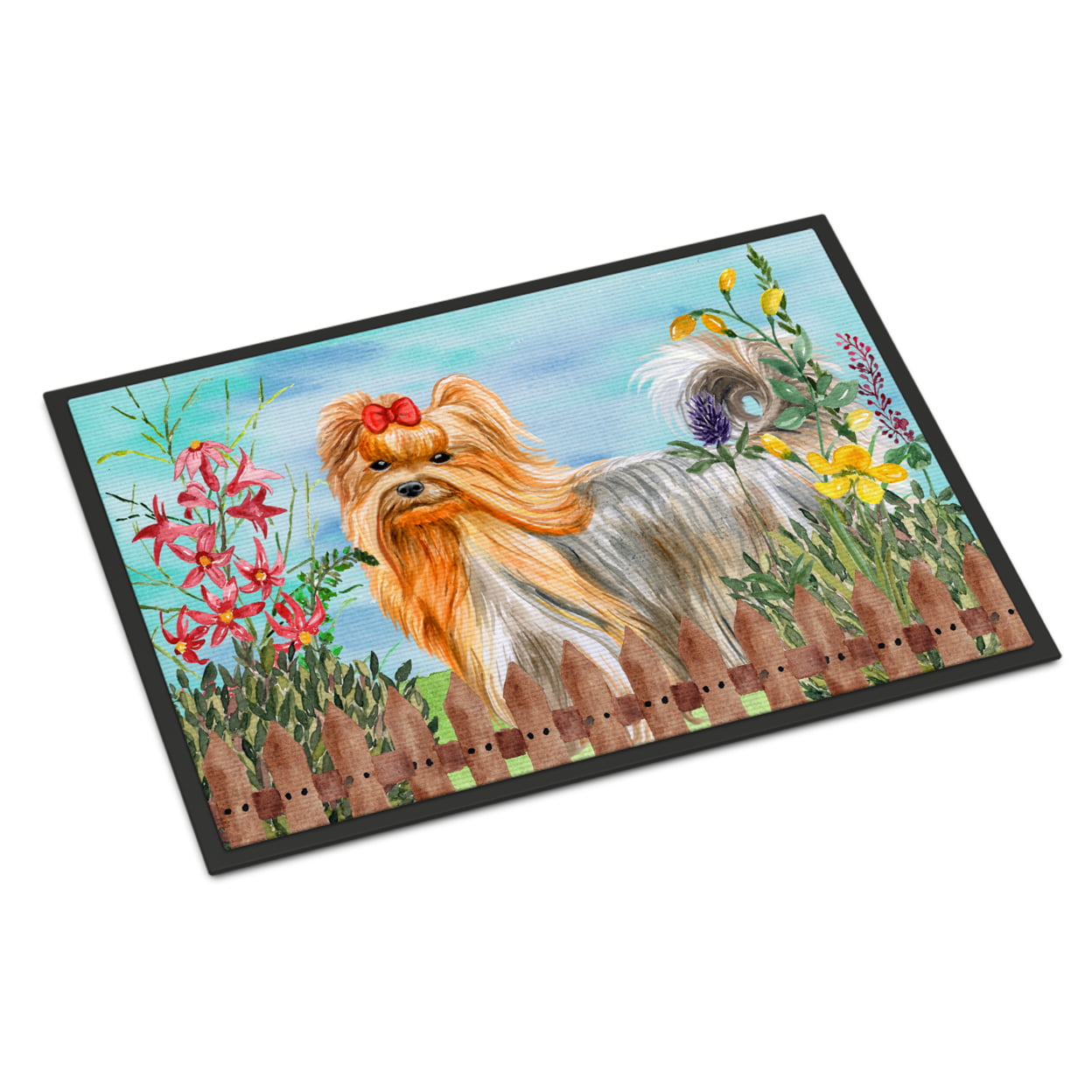 Yorkshire Terrier Spring Indoor or Outdoor Mat - 24 x 36 in.