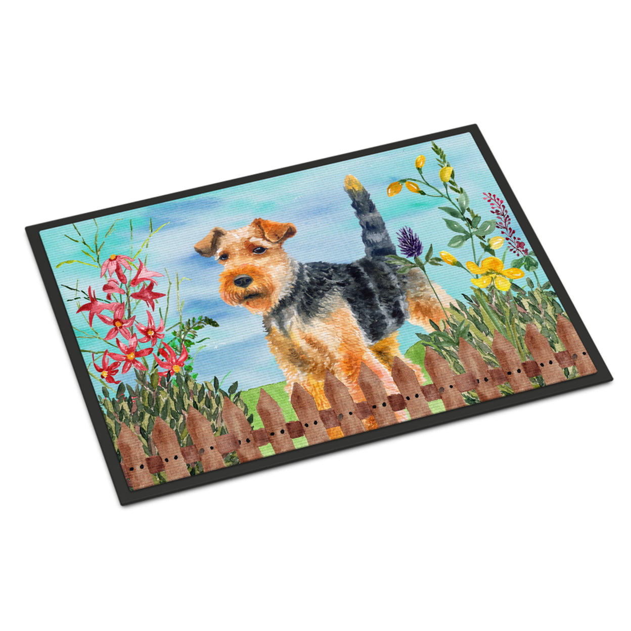 Welsh Terrier Spring Indoor or Outdoor Mat - 24 x 36 in.