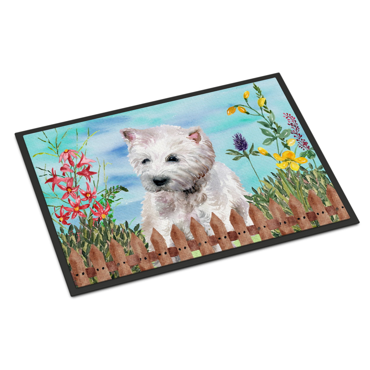 Westie Spring Indoor or Outdoor Mat - 24 x 36 in.