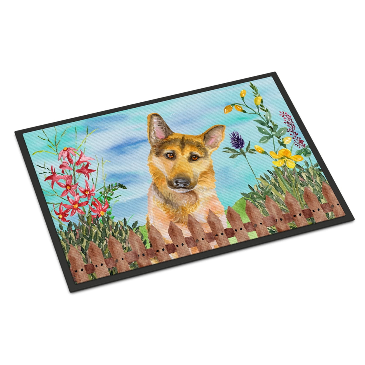 German Shepherd No.2 Spring Indoor or Outdoor Mat - 24 x 36 in.